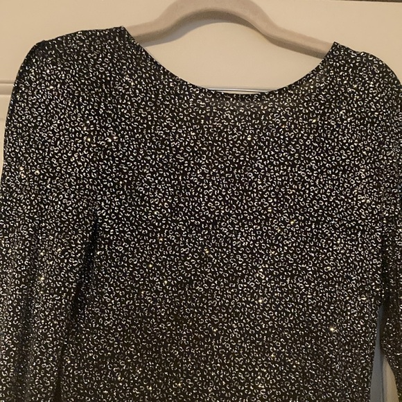 Issue New York Illusion Gown in Black/Silver| Sz M - Picture 9 of 12